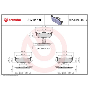 Brembo P37011n Brake Pad||p37011n_Drw.Jpg||86||brmp37011n||1754609