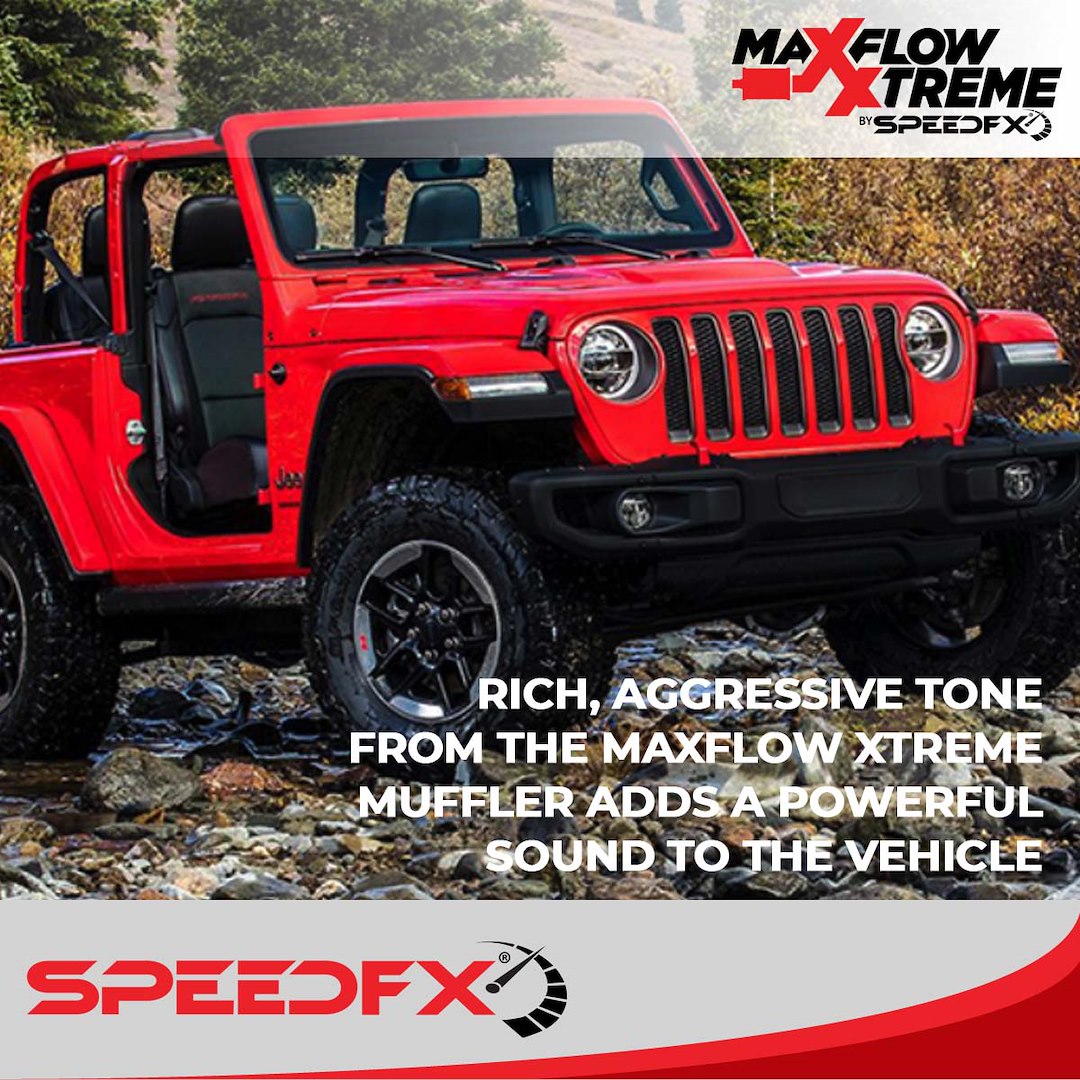 Product of SpeedFX 50600 MaxFlow Xtreme Axle Back System Single Exhaust System Kit 