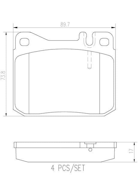 Product of Brembo P50004N Brake Pad - Set Of 4 