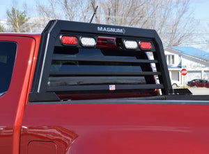 Product of Magnum Truck Racks 109H Black Matte Powder Coated Louvered Headache Rack 