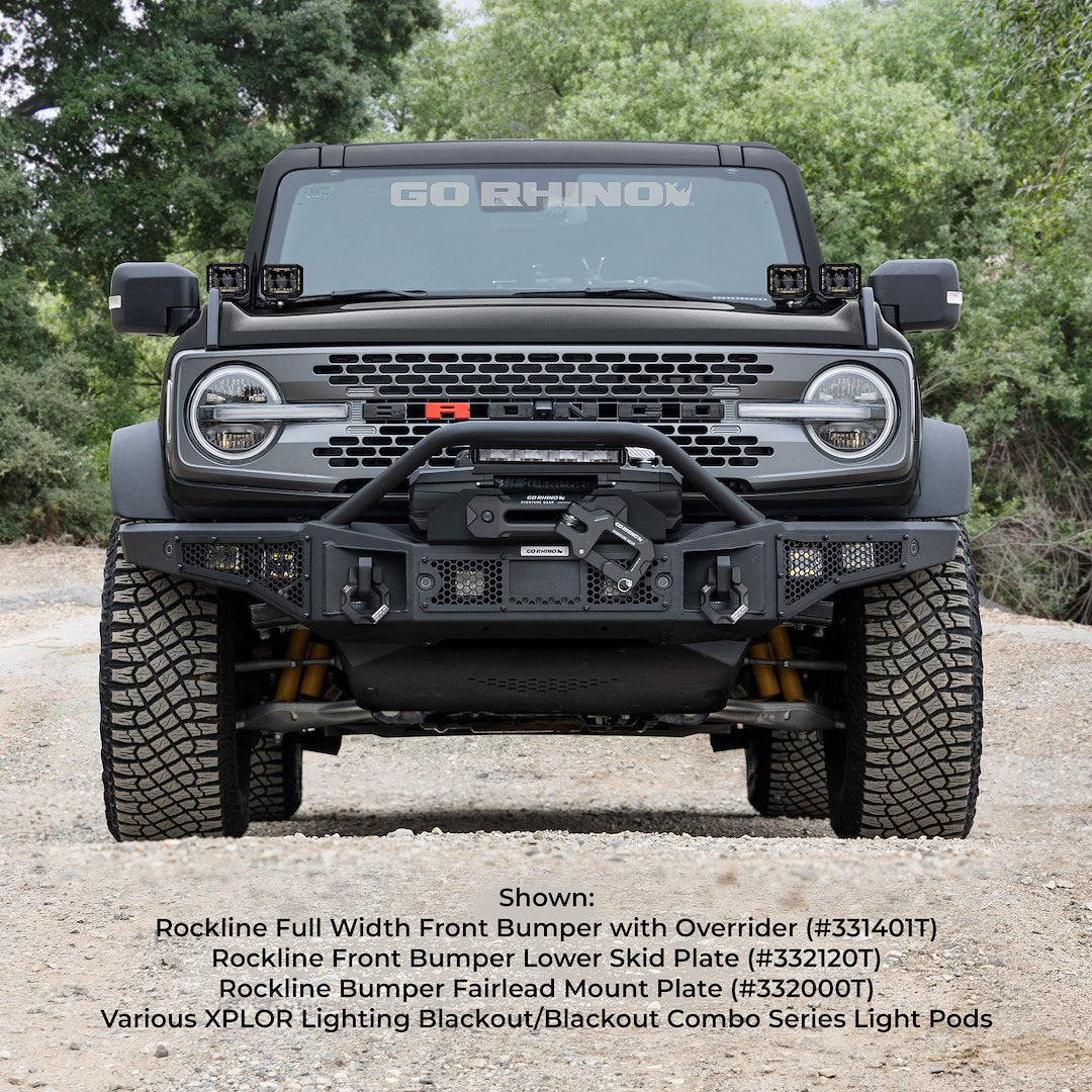 Product of Go Rhino 331401T Rockline Steel Textured Bumper 