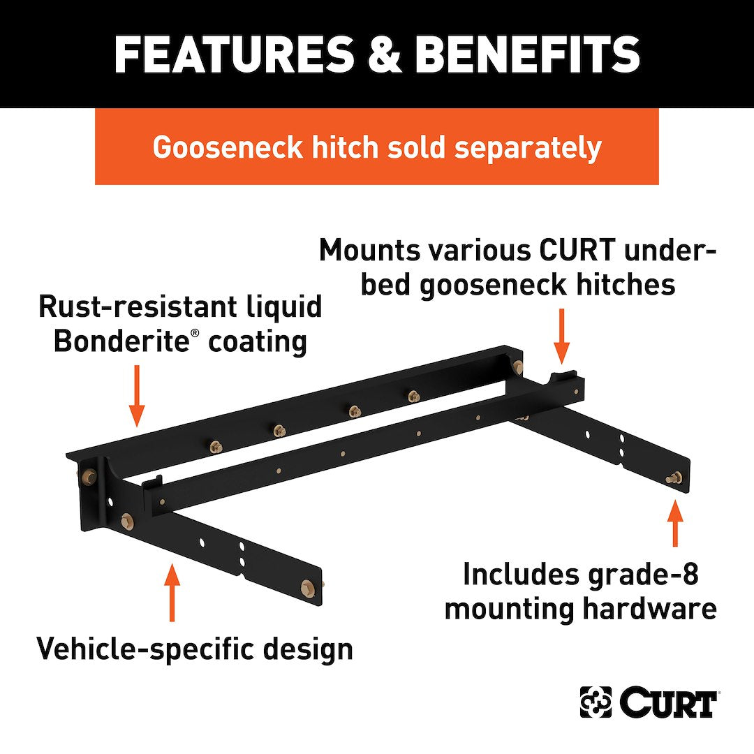 Curt 60631 Gooseneck Trailer Hitch Rail||60631_3008x1990_Fa.Jpg||86||c9360631||1490034