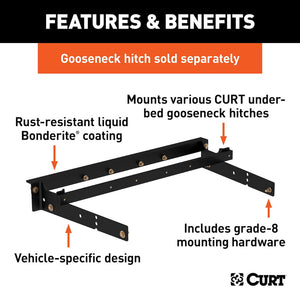 Curt 60631 Gooseneck Trailer Hitch Rail||60631_3008x1990_Fa.Jpg||86||c9360631||1490034