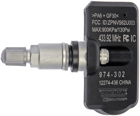 Dorman (Oe Solutions) 974-302 Tire Pressure Monitoring System - Tpms Sensor||974-302-001.Jpg||85||d18974302||1303057