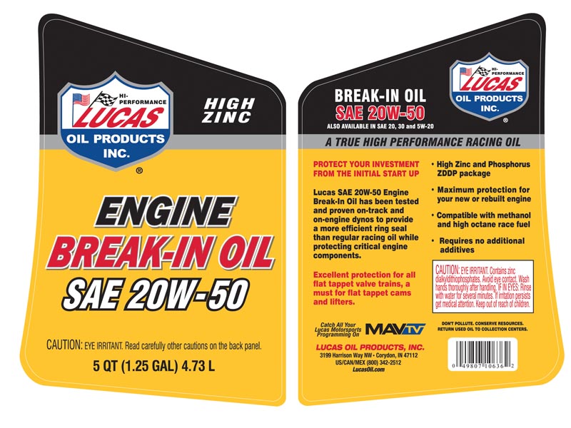 Lucas Oil 10636 Break-In Oil||10636_1.Jpg||86||l4410636||1255134