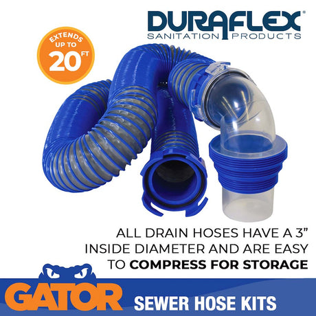 Product of Duraflex 22006 20 Feet Gray Sewer Hose Yes 