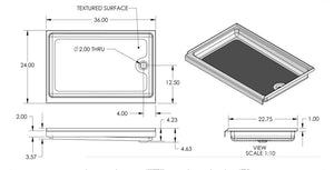 Specialty Recreation Sp2436wr Shower Pan||sp2436wr_1.Jpg||86||b1gsp2436wr||873263
