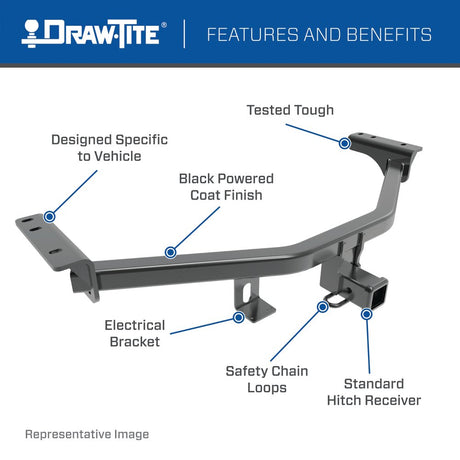 Product of Draw-Tite 75085 Class III Trailer Hitch Rear w/ 2 Inch Receiver 