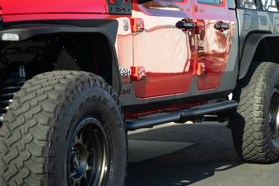 Dv8 Offroad Srgl-09 Rocker Panel Guard||2020-2023-Jeep-Gladiator-Jt-Rock-Skins_Installed-06.Jpg||95||dv8srgl09||1629235