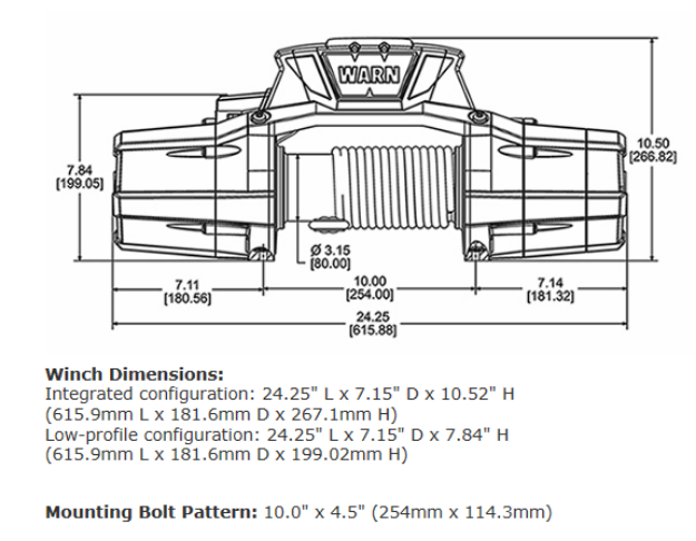 Product of Warn 92815 10000 Pound Vehicle Recovery Winch 