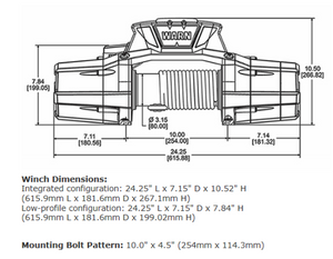 Product of Warn 92815 10000 Pound Vehicle Recovery Winch 