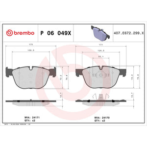 Brembo P06049x Brake Pad||p06049x_Drw.Jpg||88||brmp06049x||1754896