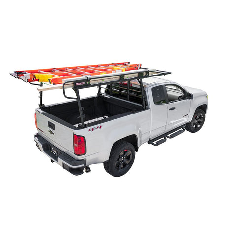 Product of Weather Guard (Werner) 1058-52-01 Bolt-On Black Matte Powder Coated Bar Style Headache Rack 