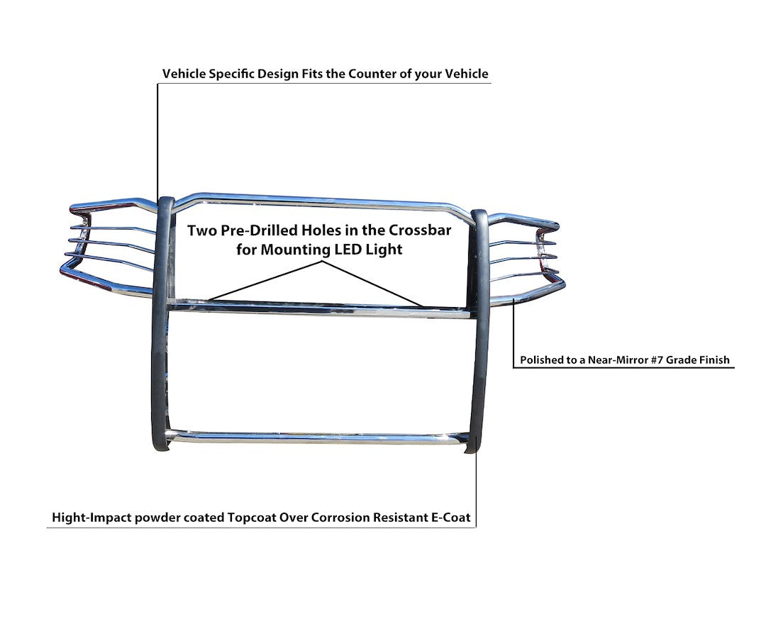 Product of Black Horse Offroad 17DG111MSS Grille Guard  
