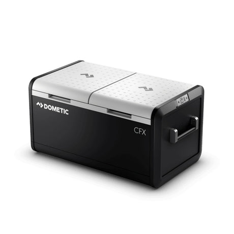 Product of Dometic Outdoor Division 94 Liter/ 133 Can Storage Volume Dual Compartment Adjustable For Refrigerator Or Freezer Function , Gray 