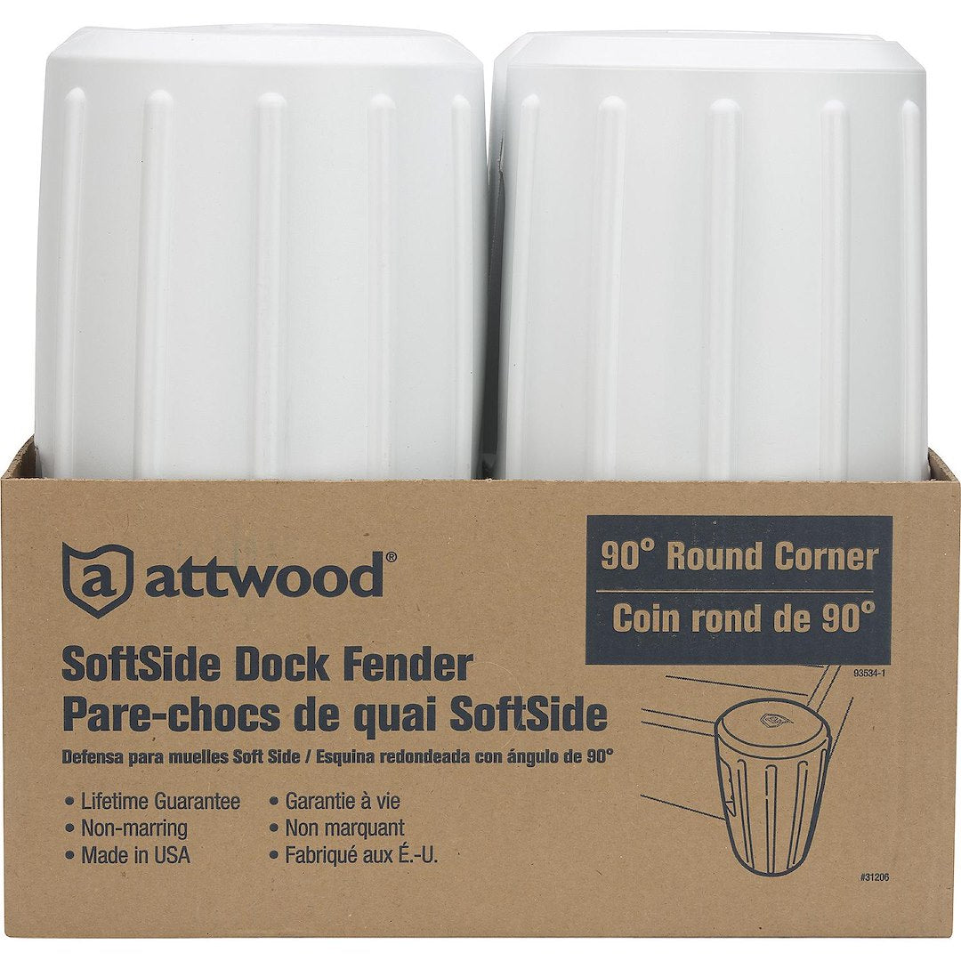 Attwood Marine 93534-1 Dock Edge||93534-1_Dock_Fender,12_X12_Corner_Frontb.Jpeg||87||a7j935341||923514