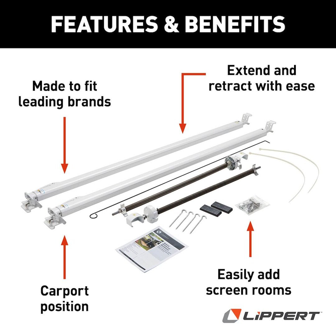 Product of Lippert Components 434718 Manual Awning Arm 