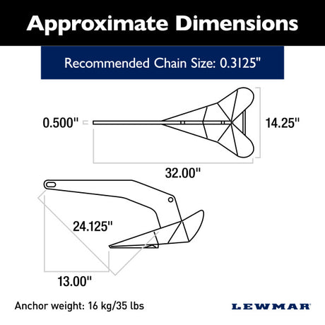 Lewmar 0057216 Anchor||0057216_1.Jpg||86||lew0057216||1756781