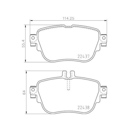 Product of Brembo P50136 Brake Pad - Set Of 4 