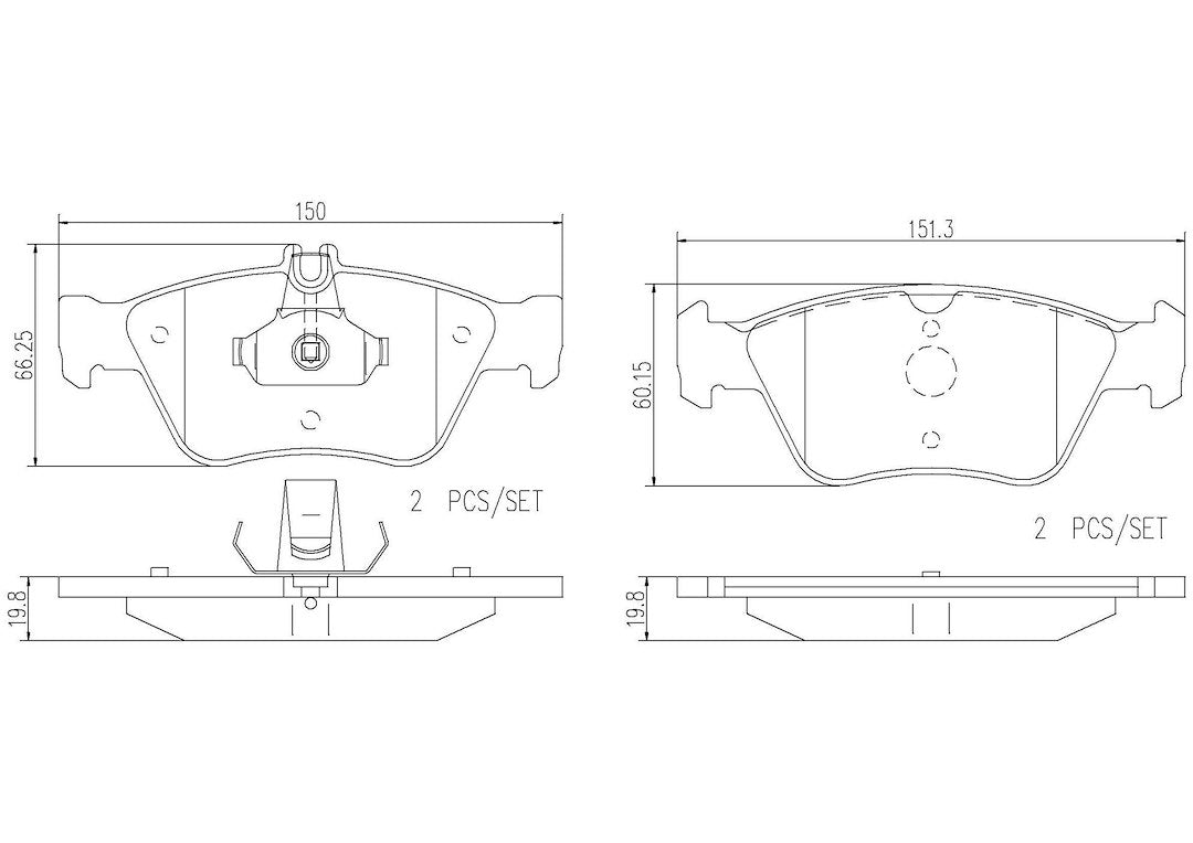 Product of Brembo P50023N Brake Pad - Set Of 4 
