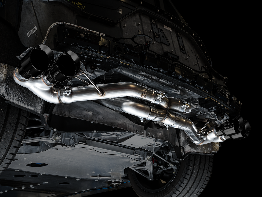 Product of AWE Tuning 3020-43086 Track Edition Cat-Back System Dual Exhaust System Kit 