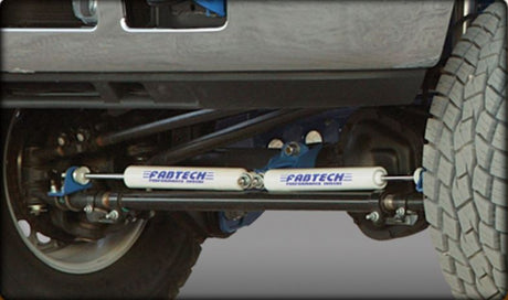 Product of Fabtech Motorsports FTS8002 Single Twin Tube Steering Stabilizer 
