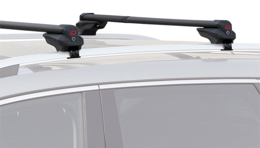 Product of G3 S.p.A. 61.300 30.32 Inch To 45.28 Inch Black Roof Rack Cross Bar - Set Of 2 