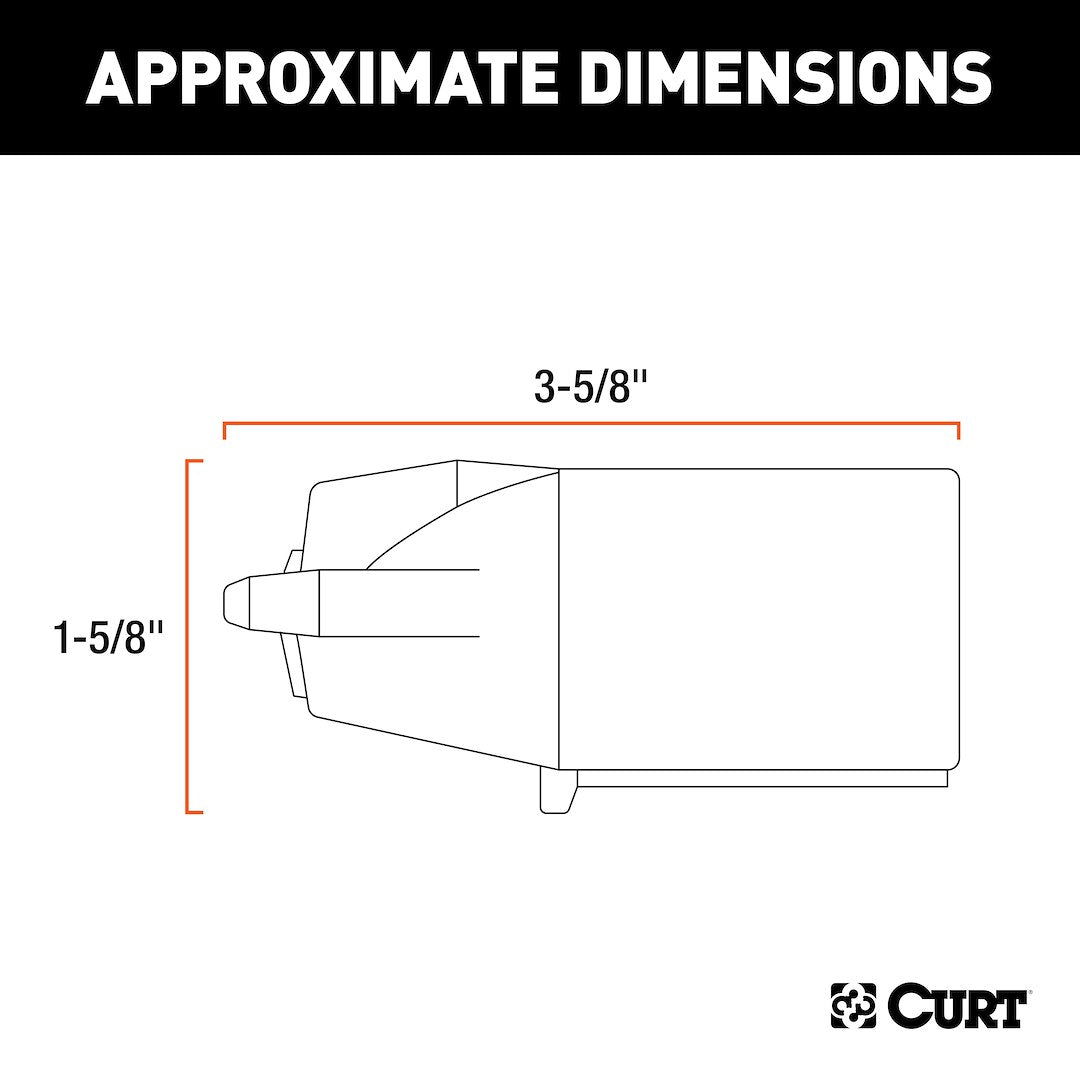 Product of CURT 58141 Trailer End 7 Blade Trailer Wiring Connector 