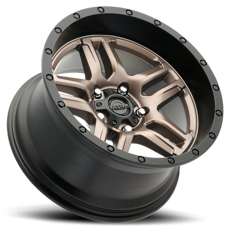 Product of Ultra Wheel 20x9 Bronze With Black Lip Wheel - 5x5.00 Bolt Pattern 