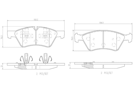 Product of Brembo P50063N Brake Pad - Set Of 4 