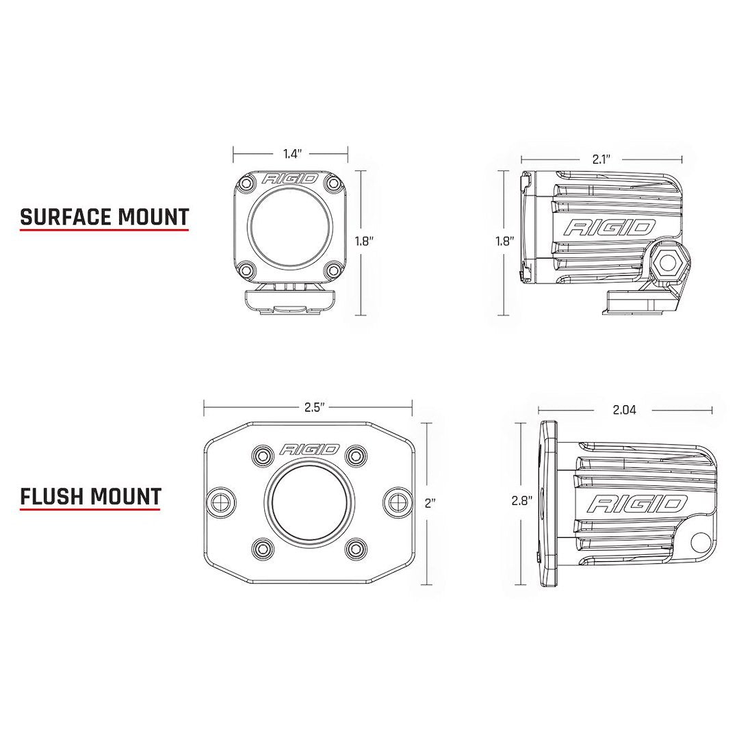 Rigid Lighting 20511 Driving/ Fog Light||20511_2.Jpg||87||r2g20511||1609580