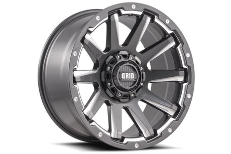 Product of Grid Wheels 20x9 Graphite With Natural Accents Wheel - Not Applicable Bolt Pattern 