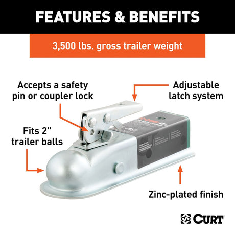 Product of Curt 25153 Trailer Coupler