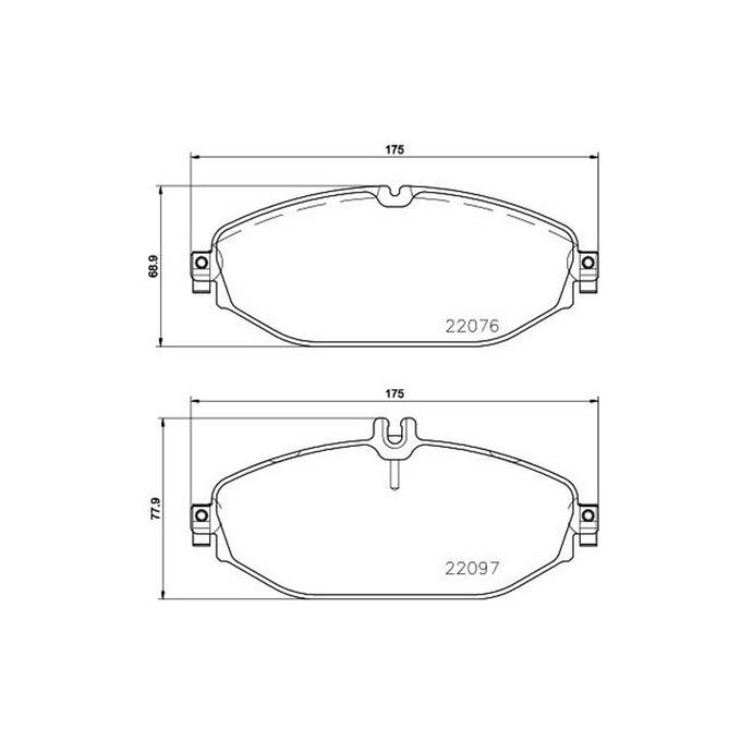Product of Brembo P50124 Brake Pad - Set Of 4 