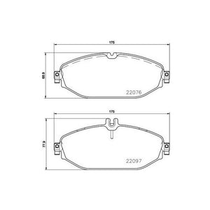 Product of Brembo P50124 Brake Pad - Set Of 4 