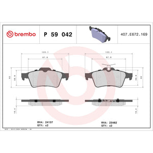 Brembo P59042 Brake Pad||p59042_Drw.Jpg||87||brmp59042||1753850
