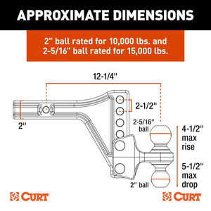 Curt 45935 Trailer Hitch Ball Mount||45935_1.Jpg||86||c9345935||1775916