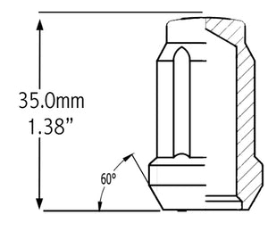 Product of Coyote Wheel Accessories 341140 60 Degree Conical 7/16x20 Lug Nut 