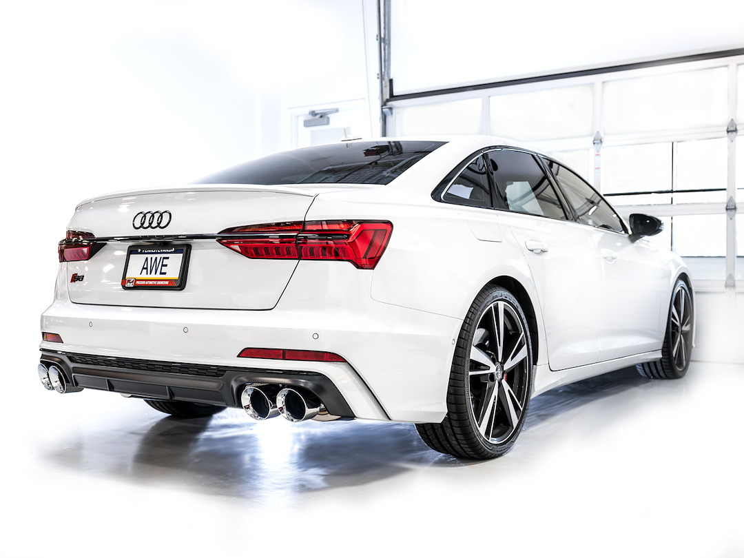 Product of AWE Tuning 3020-42101 Track Edition Cat-Back System Dual Exhaust System Kit 