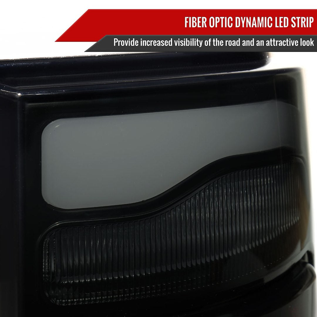 Product of Spec-D Tuning LT-RAM13BBLED-SQ-RS Tail Light Assembly 