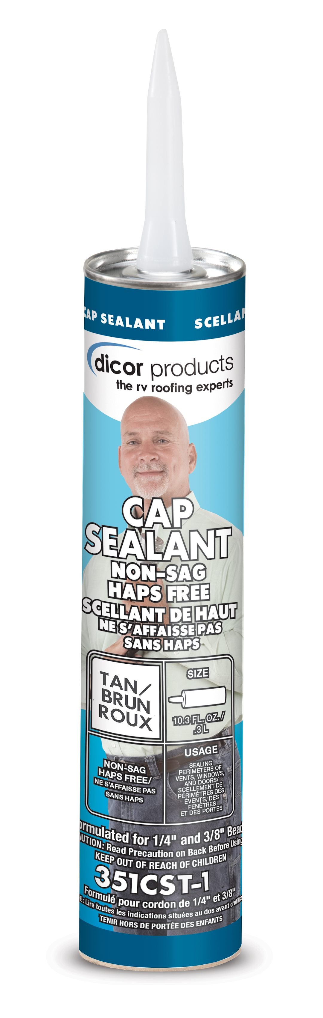 Dicor Corp. 351cst-1 Roof Sealant||cap_Sealant_Tan.Jpg||85||d6j351cst1||1020741