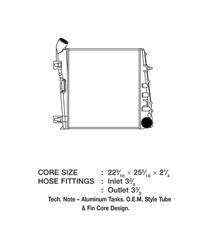 Product of CSF 6012 Air To Air Aluminum Intercooler 