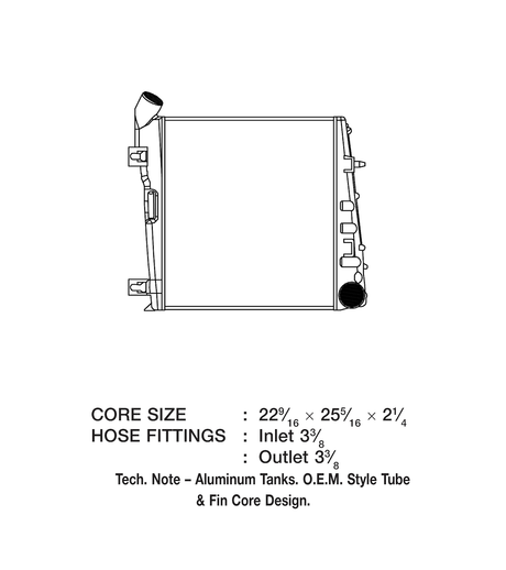 Product of CSF 6012 Air To Air Aluminum Intercooler 