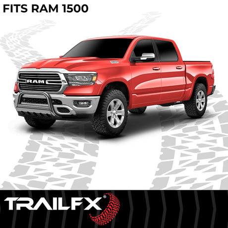 Product of TrailFX 1320211093 Bull Bar Black Powder Coated 3 Inch Yes with skid plate 