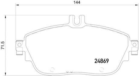 Product of Hella 355019721 Brake Pad - 