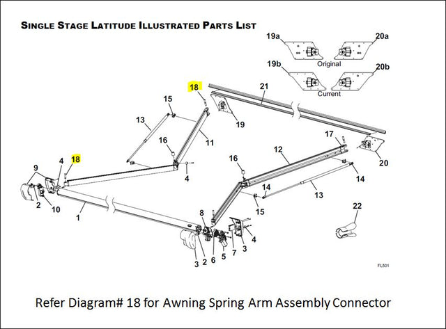 Carefree Rv R001791 Awning Arm Mounting Hardware||r001791.Jpg||85||c6fr001791||1039346