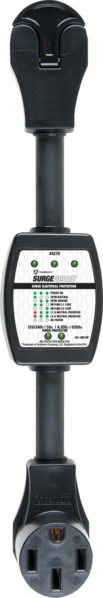 Product of SouthWire Corp. 44270 120/ 240 Volt 50 Amp Surge Protector 