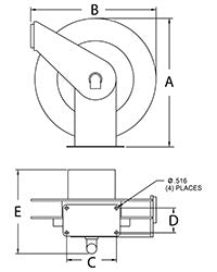 Product of Reelcraft Sales Wc80001 Welding Cable Reel
