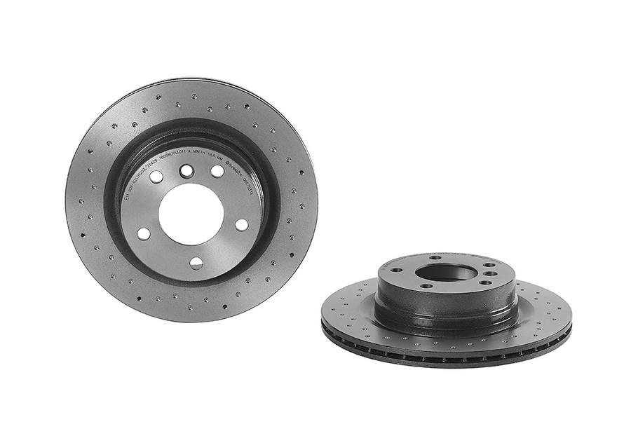 Product of Brembo 0997931XC02 Xtra Vented Cross Drilled 1 Piece Brake Rotor 