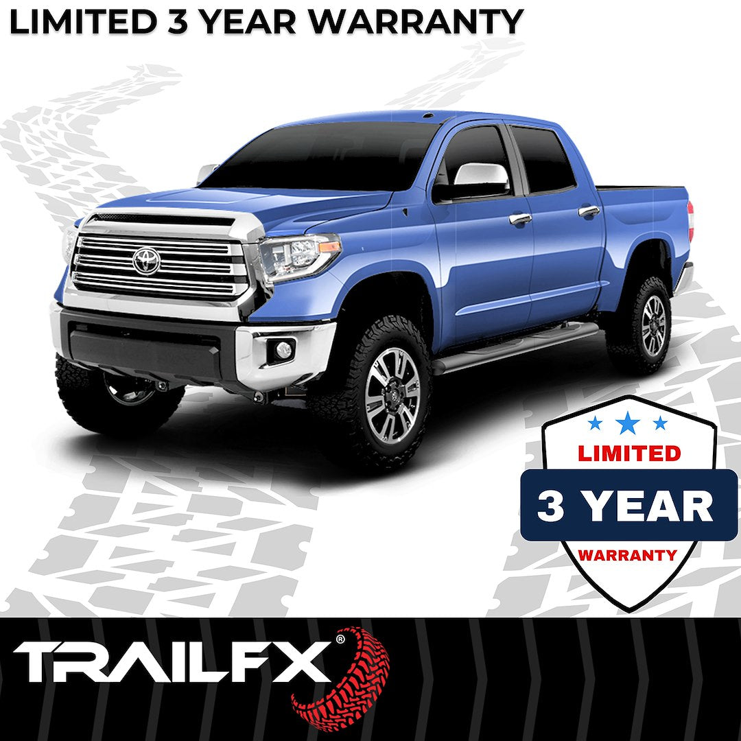 Product of TrailFX A1557T TFX 4" Oval Tube Side Steps Nerf Bar With Surface Steps 